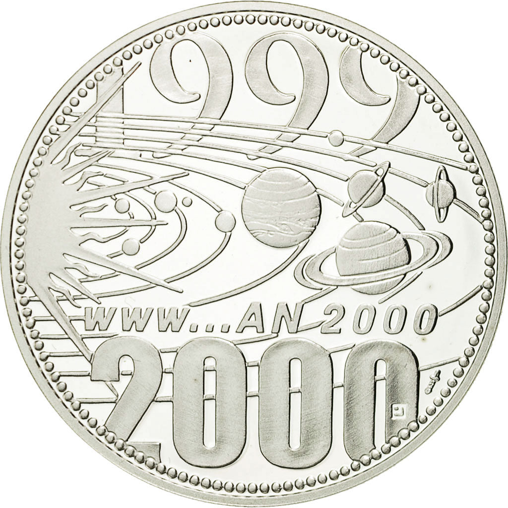 France, Medal, Europa, Passage à l'An 2000, ., Jimenez, MS(65-70), Silver