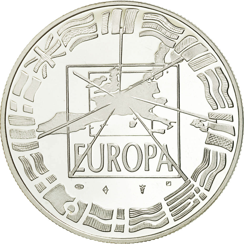 France, Medal, Europa, Passage à l'An 2000, ., Jimenez, MS(65-70), Silver