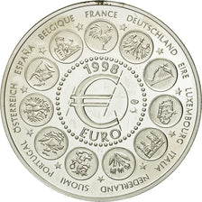 France, Medal, Ecu Europa, 1998, Jimenez, MS(65-70), Silver