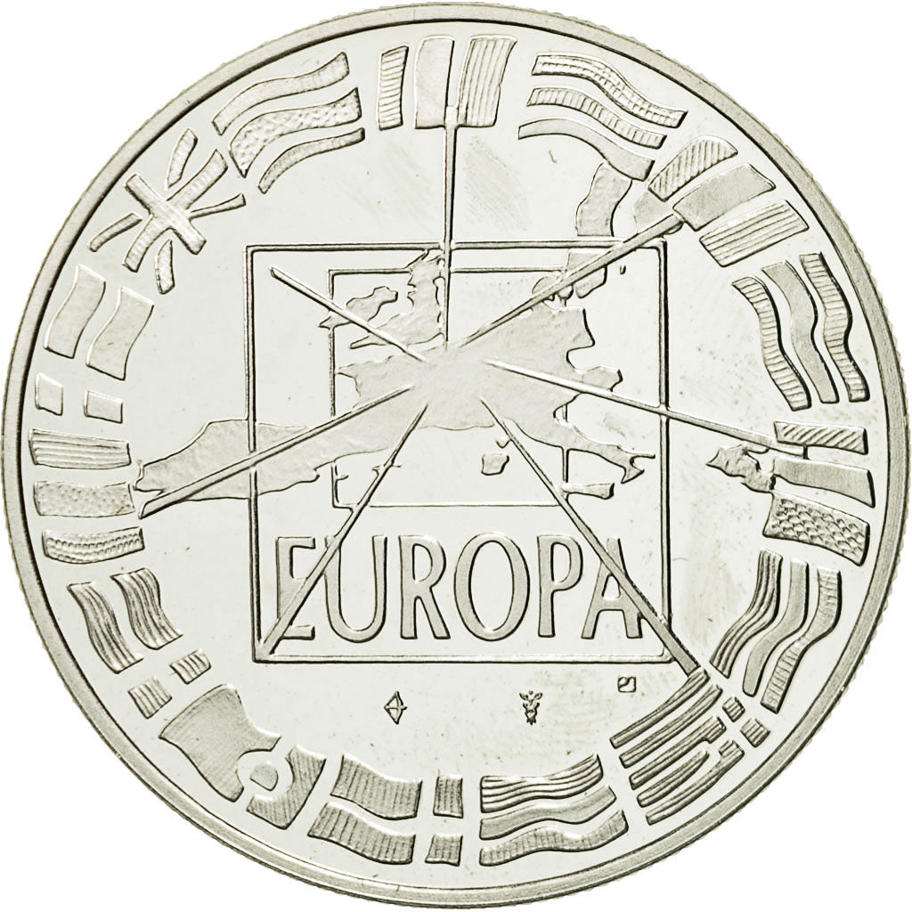 France, Medal, Ecu Europa, 1998, Jimenez, MS(65-70), Silver