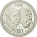 France, Medal, De Gaulle et Adenauer, 1998, Jimenez, MS(65-70), Silver