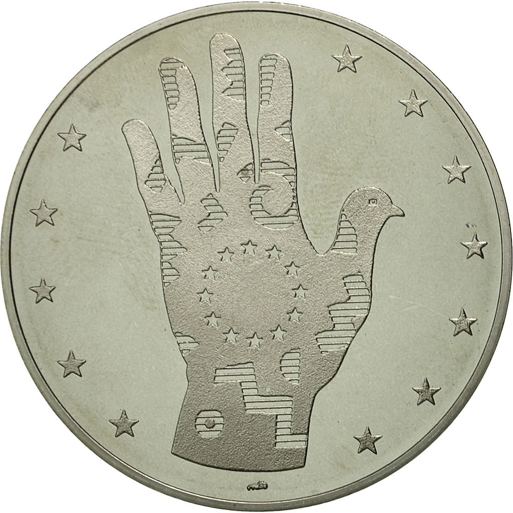 Belgique, Médaille, Etats-Unis d'Europe, FDC, Silvered bronze