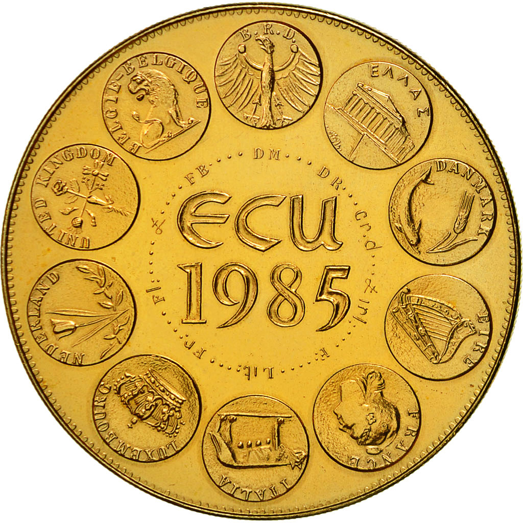 France, Medal, Ecu Europa, Marianne, 1985, Rodier, MS(65-70), Bronze
