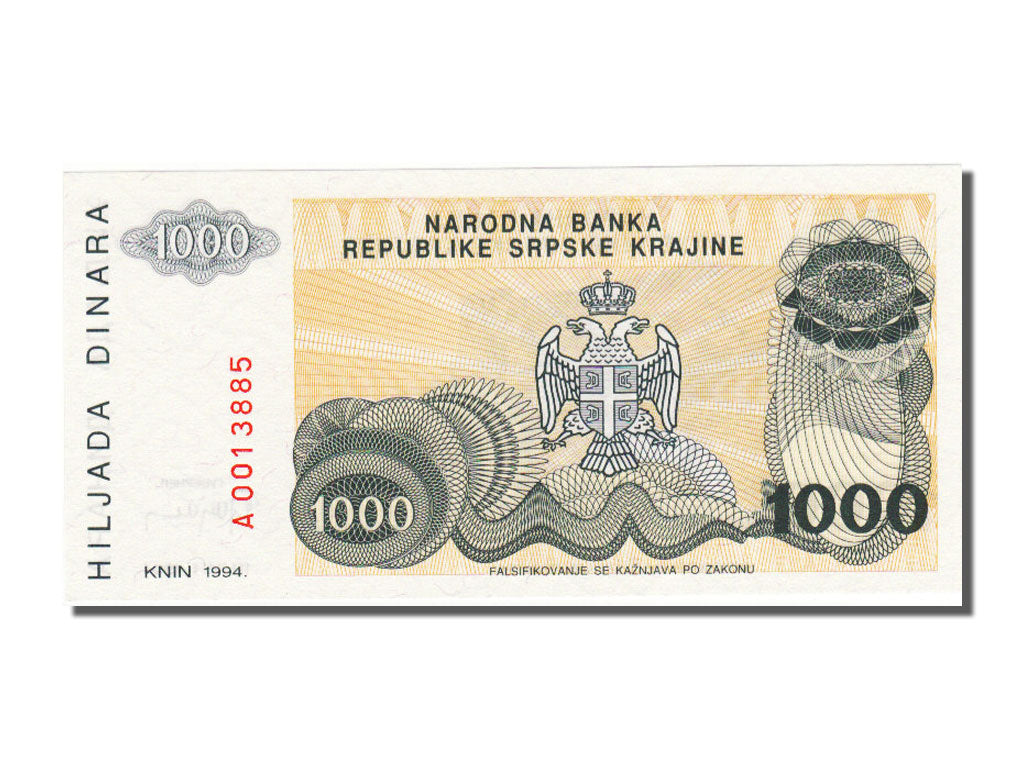 Croatia, 1000 Dinara, 1994, UNC(65-70), A 0013885