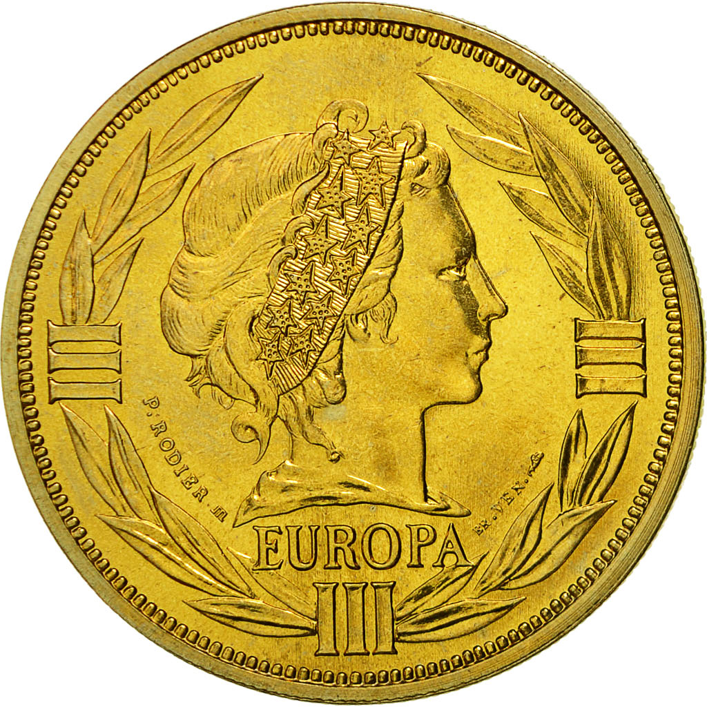 France, Médaille, Ecu Europa, Marianne, 1994, Rodier, FDC, Bronze