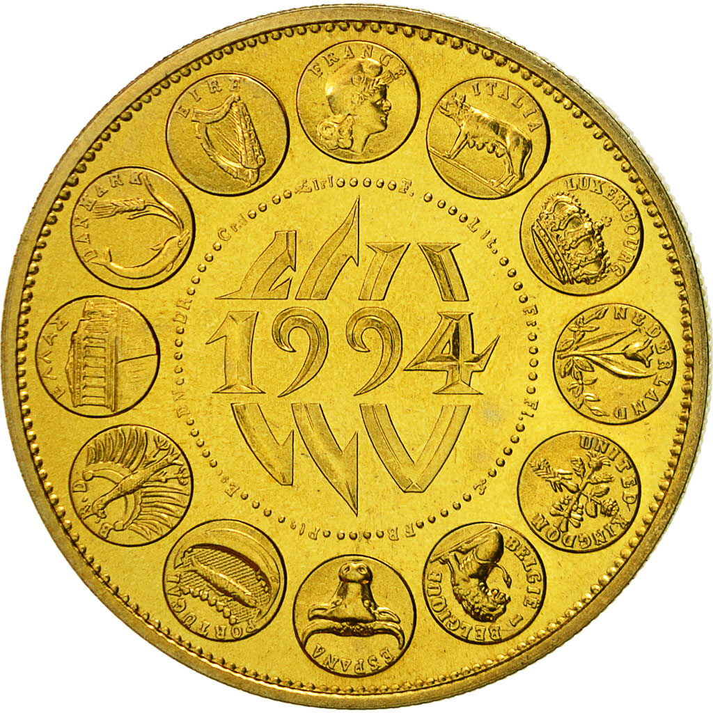 France, Médaille, Ecu Europa, Marianne, 1994, Rodier, FDC, Bronze