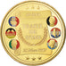 France, Médaille, 60 Ans du Traité de Rome, La Semeuse, 2017, FDC, Gilt Bronze