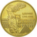 France, Medal, Le Louvre, 1993, MS(65-70), Gilt Bronze
