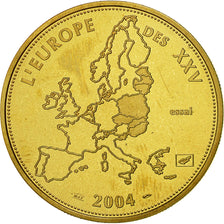 France, Medal, L'Europe des XXV, Essai, 2004, MS(65-70), Gilt Bronze