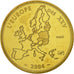 France, Medal, L'Europe des XXV, Essai, 2004, MS(65-70), Gilt Bronze