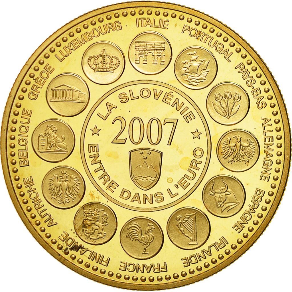 Frankrijk, Medaille, L'Europe des XXVII, La Slovénie entre dans l'Euro, 2007