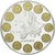Francja, Medal, 10 ans de l'Euro, MS(65-70), Miedź platerowana srebrem