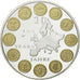 France, Medal, 10 ans de l'Euro, MS(65-70), Copper Plated Silver