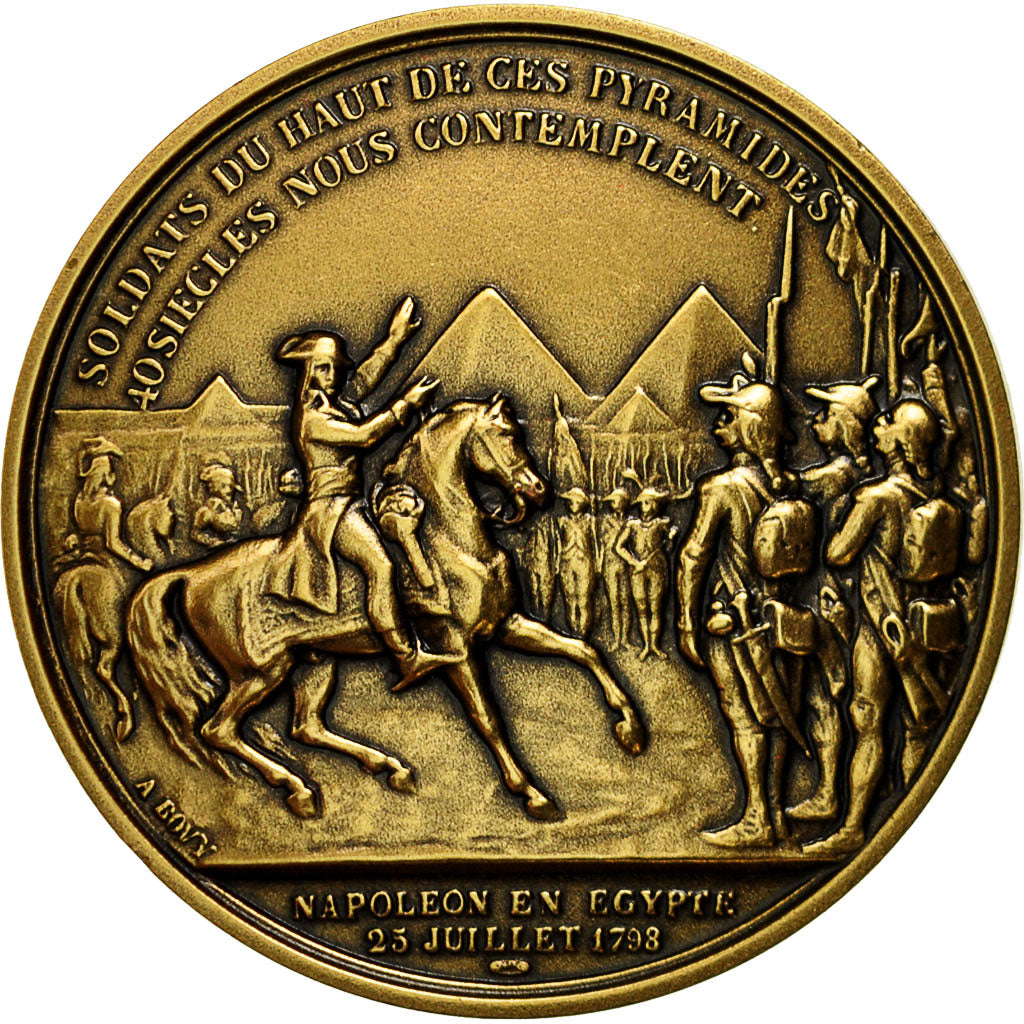 France, Medal, Napoléon en Égypte, Denon, MS(65-70), Bronze