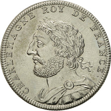 France, Medal, Les Rois de France, Charlemagne, MS(65-70), Copper-nickel