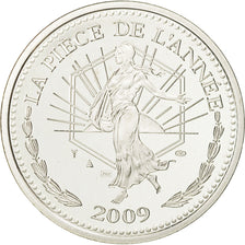France, Medal, Semeuse, La Pièce de l'Année, 2009, MS(65-70), Silver