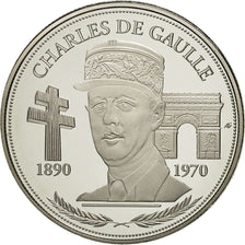 France, Medal, Vème République, Charles De Gaulle, MS(65-70), Copper-nickel