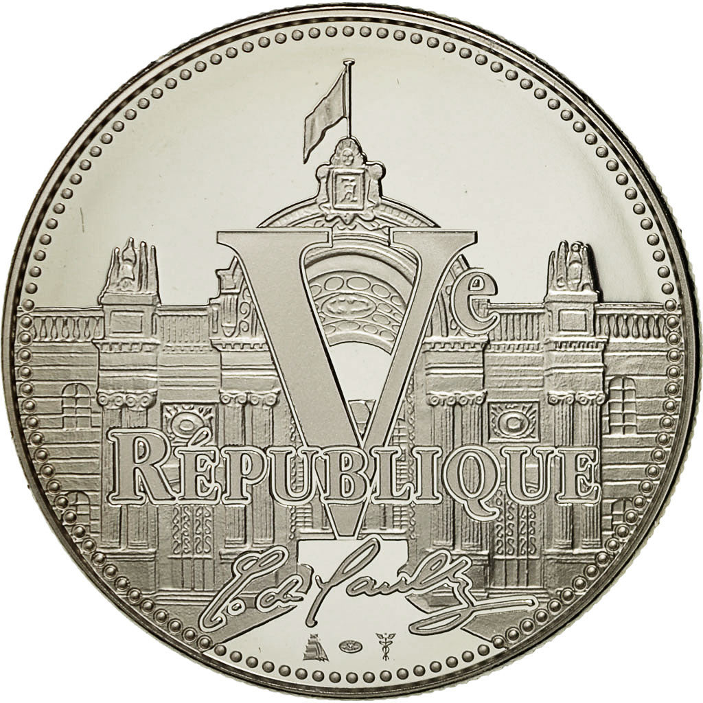 France, Medal, Vème République, Charles De Gaulle, MS(65-70), Copper-nickel