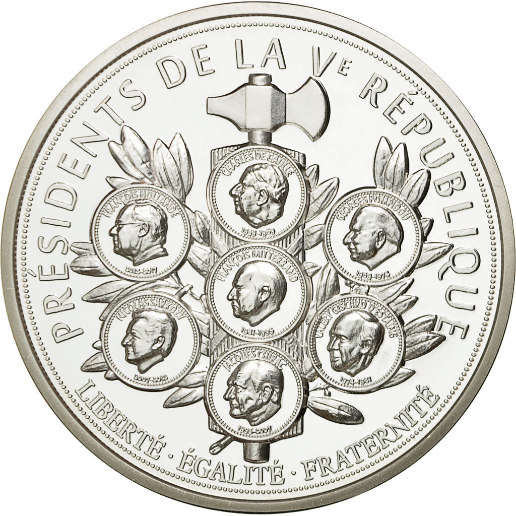 France, Medal, Les Présidents de la République Française, MS(65-70)