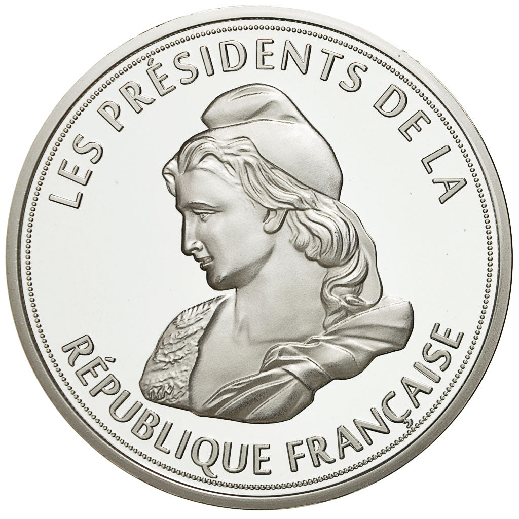 France, Medal, Les Présidents de la République, E.Macron, MS(65-70)