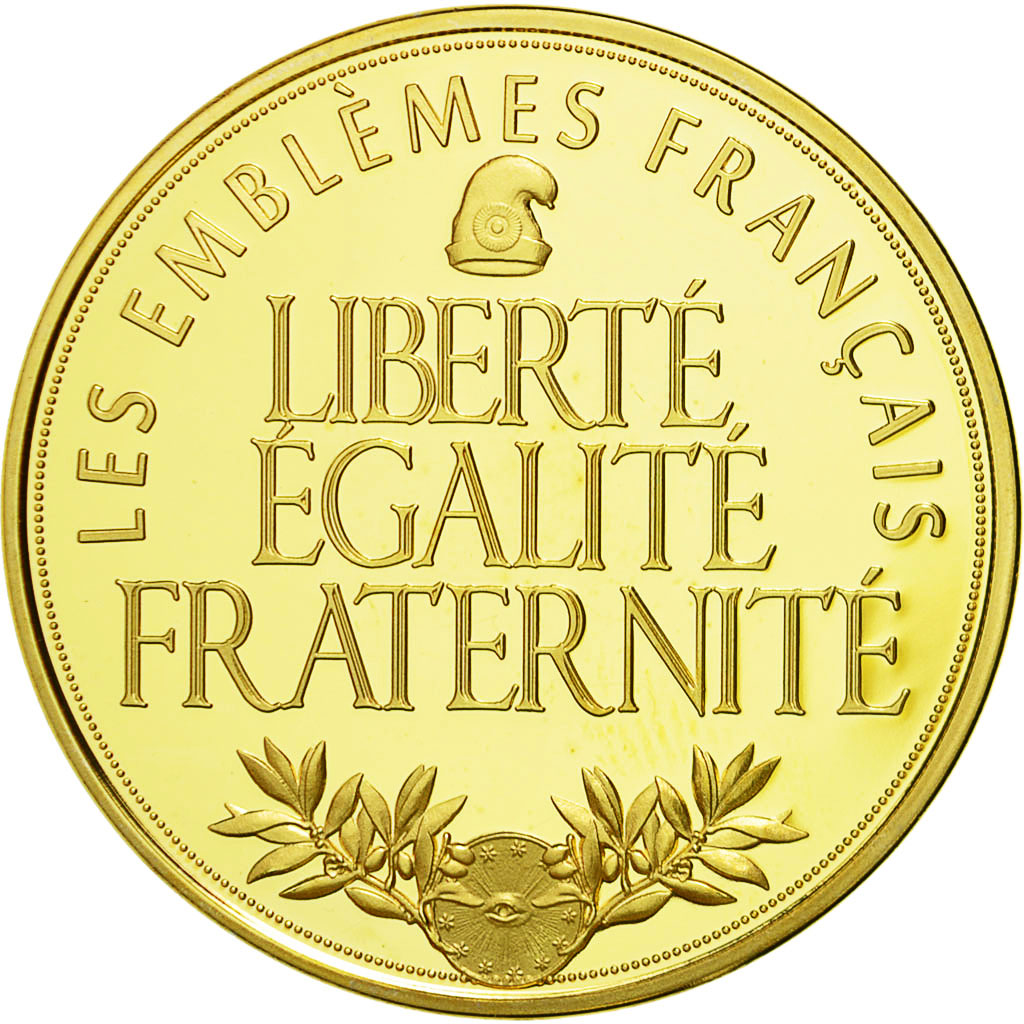 France, Médaille, Les Emblèmes Français, La Marianne, FDC, Copper Gilt