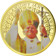 Vaticano, medalla, Pape Jean Paul II, 2011, FDC, Copper Gilt
