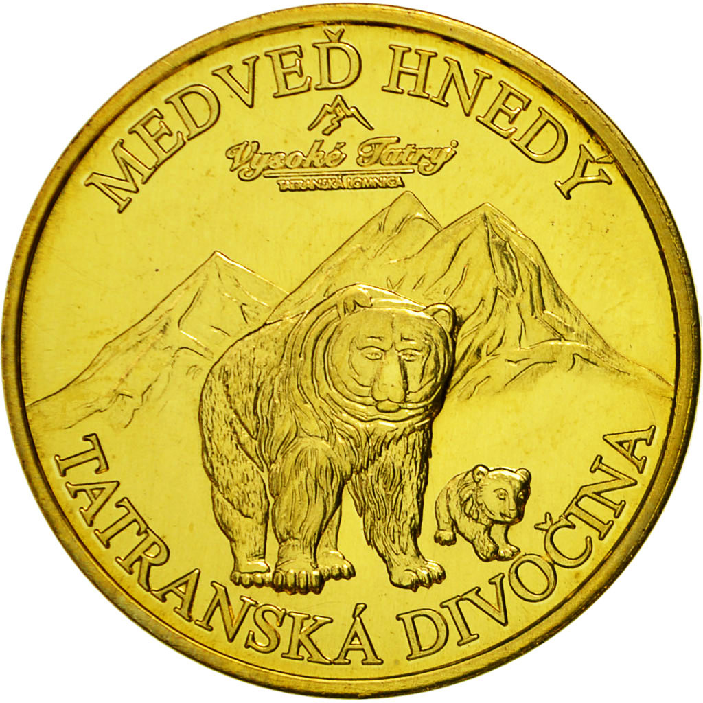 Slowakei, Medaille, Slovak heritage, Medved Hnedy, STGL, Copper Gilt