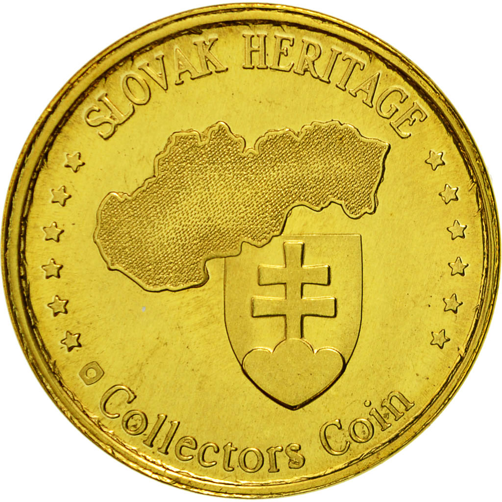 Slovacchia, medaglia, Slovak heritage, Medved Hnedy, FDC, Rame dorato