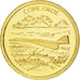 Francia, medaglia, Histoire de l'Aviation, Le Concorde, 2009, FDC, Oro