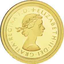 France, Médaille, Réplique Souverain Elisabeth II, 2009, FDC, Or