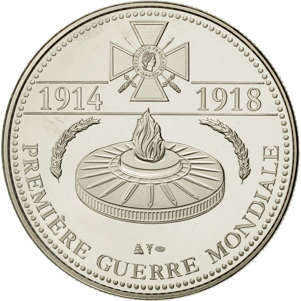 Francia, medalla, Première Guerre Mondiale, Les Chefs Militaires, FDC, Cobre -