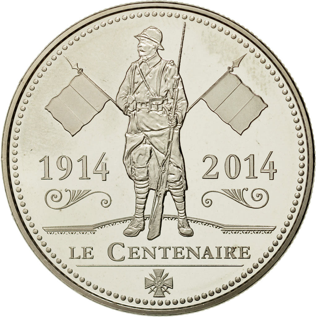 France, Médaille, Première Guerre Mondiale, Le Centenaire, FDC, Copper-nickel