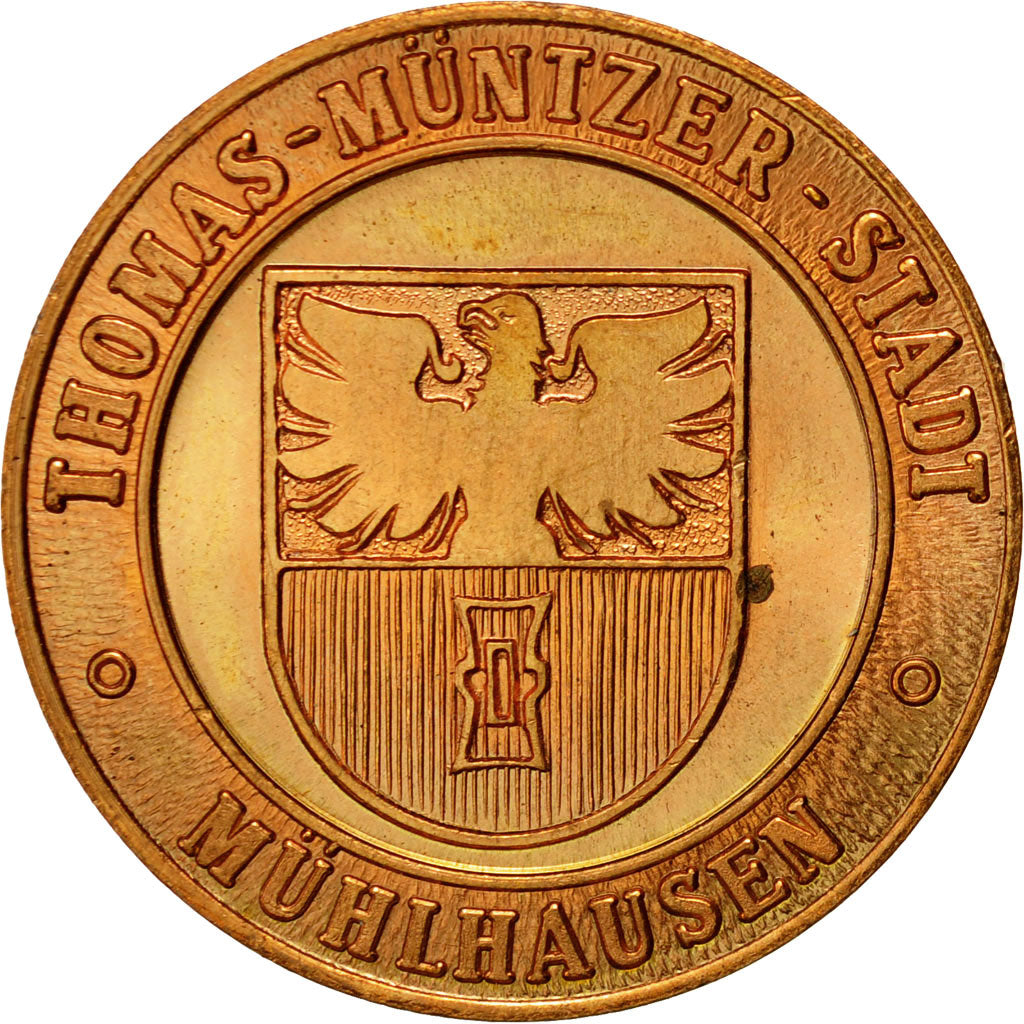 Germany, Medal, Mühlhausen, Guerres Paysannes, MS(64), Copper