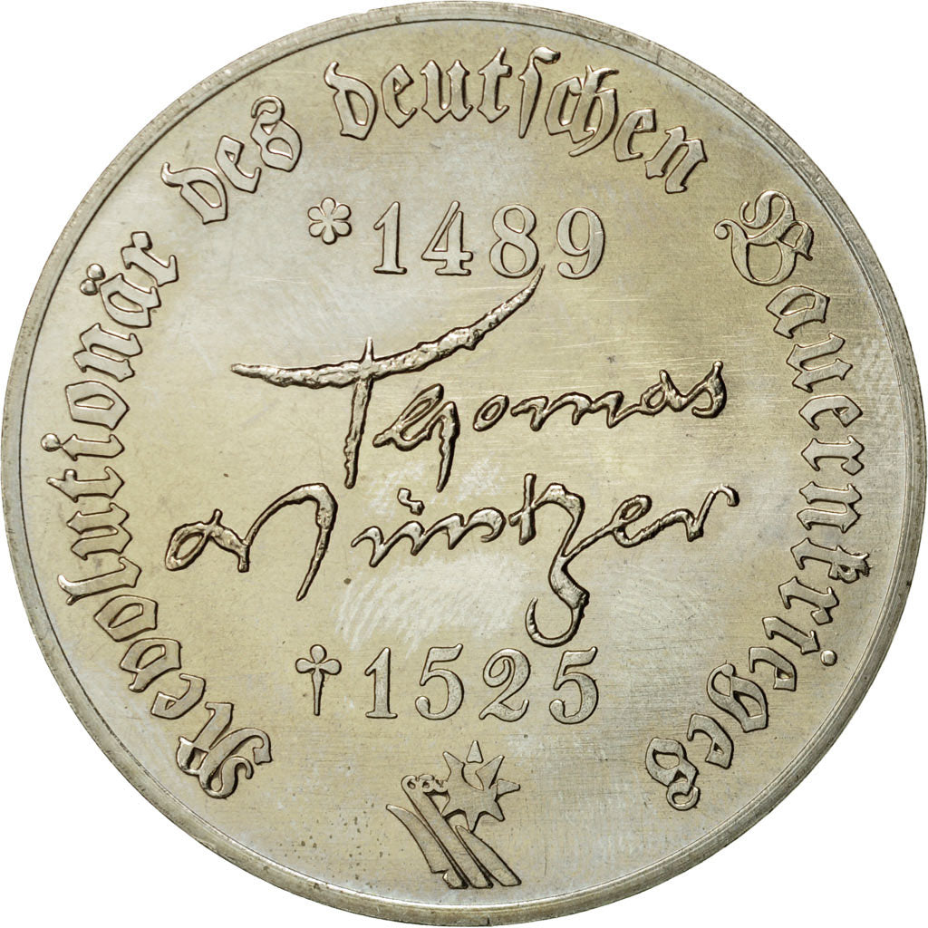 Germany, Medal, 450 ème Anniversaire des Guerres paysannes, 1975, MS(65-70)