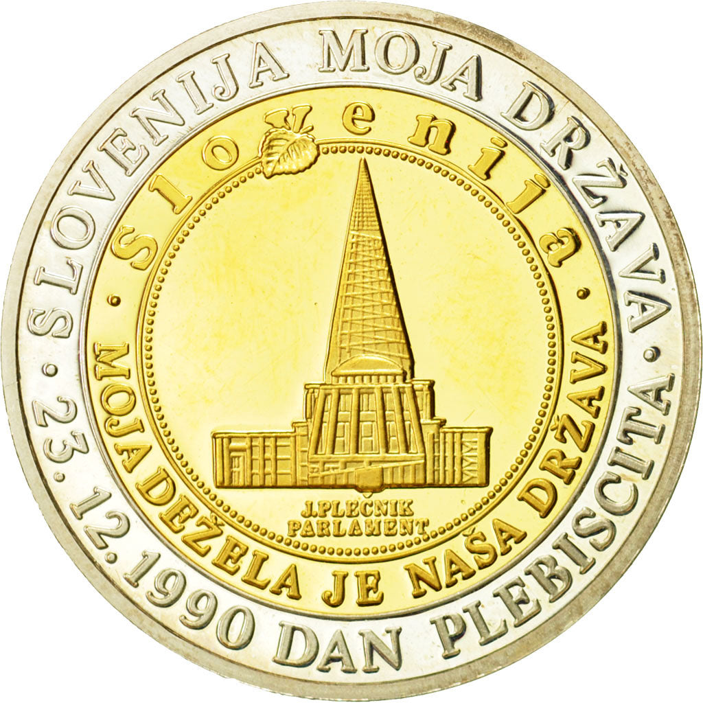 Slovenia, Medal, Congrès Slovène, 1991, MS(65-70), Silver