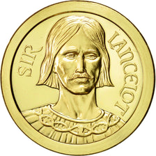 France, Token, Sir Lancelot, 1986, MS(65-70), Copper-Nickel Gilt