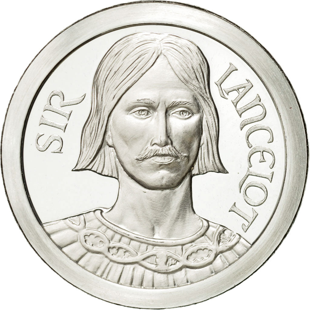 France, Token, Sir Lancelot, 1986, MS(65-70), Copper-nickel