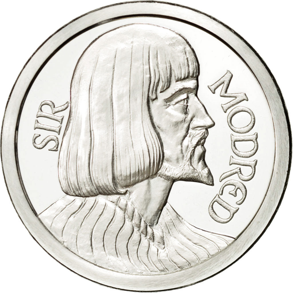 France, Token, Sir Modred, 1986, MS(65-70), Copper-nickel