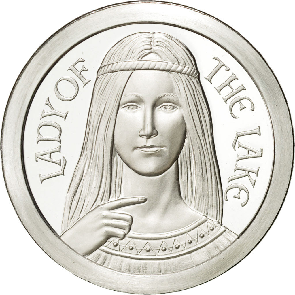 Frankrijk, Token, Lady of the Lake, 1986, FDC, Copper-nickel