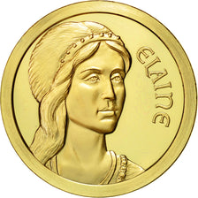 Frankreich, Token, Elaine, 1986, STGL, Copper-Nickel Gilt