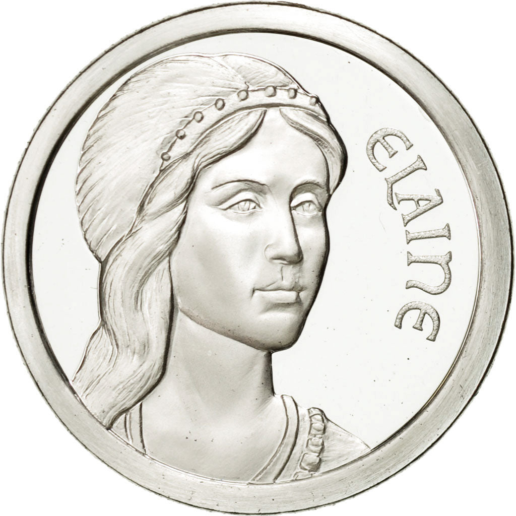 France, Token, Elaine, 1986, MS(65-70), Copper-nickel