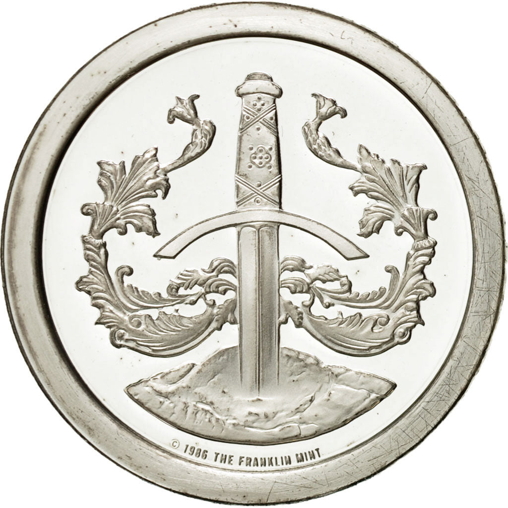 France, Token, Elaine, 1986, MS(65-70), Copper-nickel