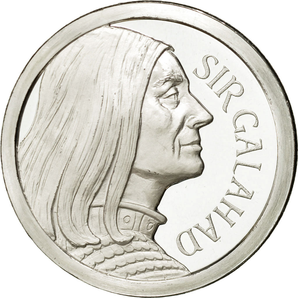 France, Token, Sir Galahad, 1986, MS(65-70), Copper-nickel