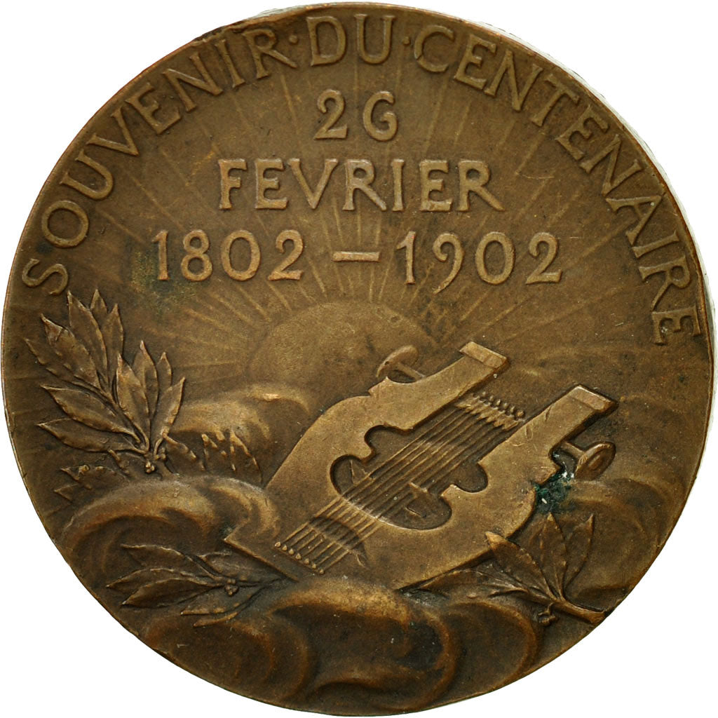 France, Medal, Victor Hugo, 1902, EF(40-45), Bronze