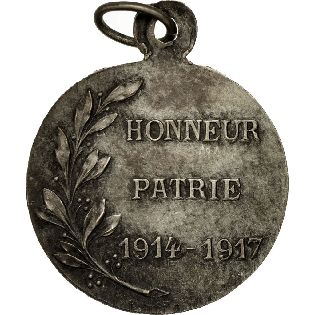 Frankrijk, Medaille, Honneur-Patrie, On ne passe pas, 1914-1917, ZF+, Silvered