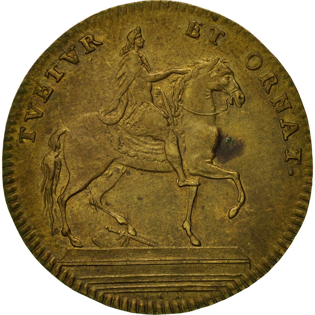 Frankreich, Token, Louis XIV, La Ville de Paris, SS+, Messing
