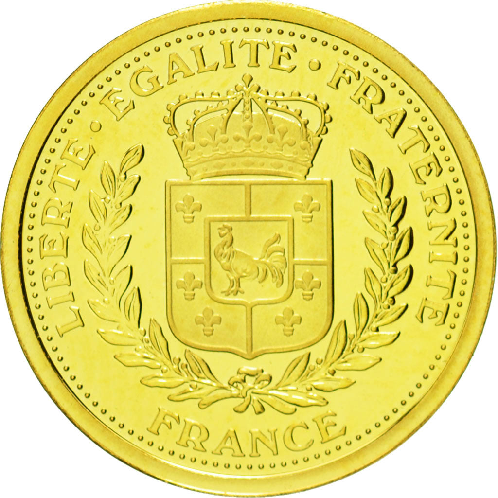 Francia, medalla, 8 Mai 1945, La Victoire d'une Nation, FDC, Oro