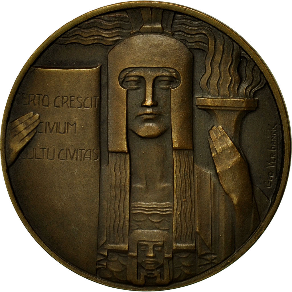 Bélgica, medalla, Pallas Athena, Geo Verbank, EBC, Bronce