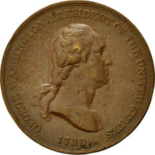 États-Unis, Médaille, Georges Washington, Peace and Friendship, 1789, TTB