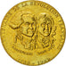 France, Medal, Révolution Française, Robespierre, MS(65-70), Copper Gilt